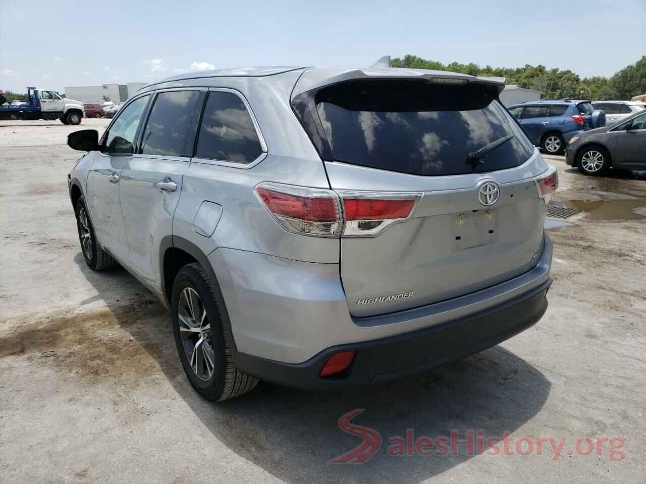 5TDKKRFH9GS502162 2016 TOYOTA HIGHLANDER