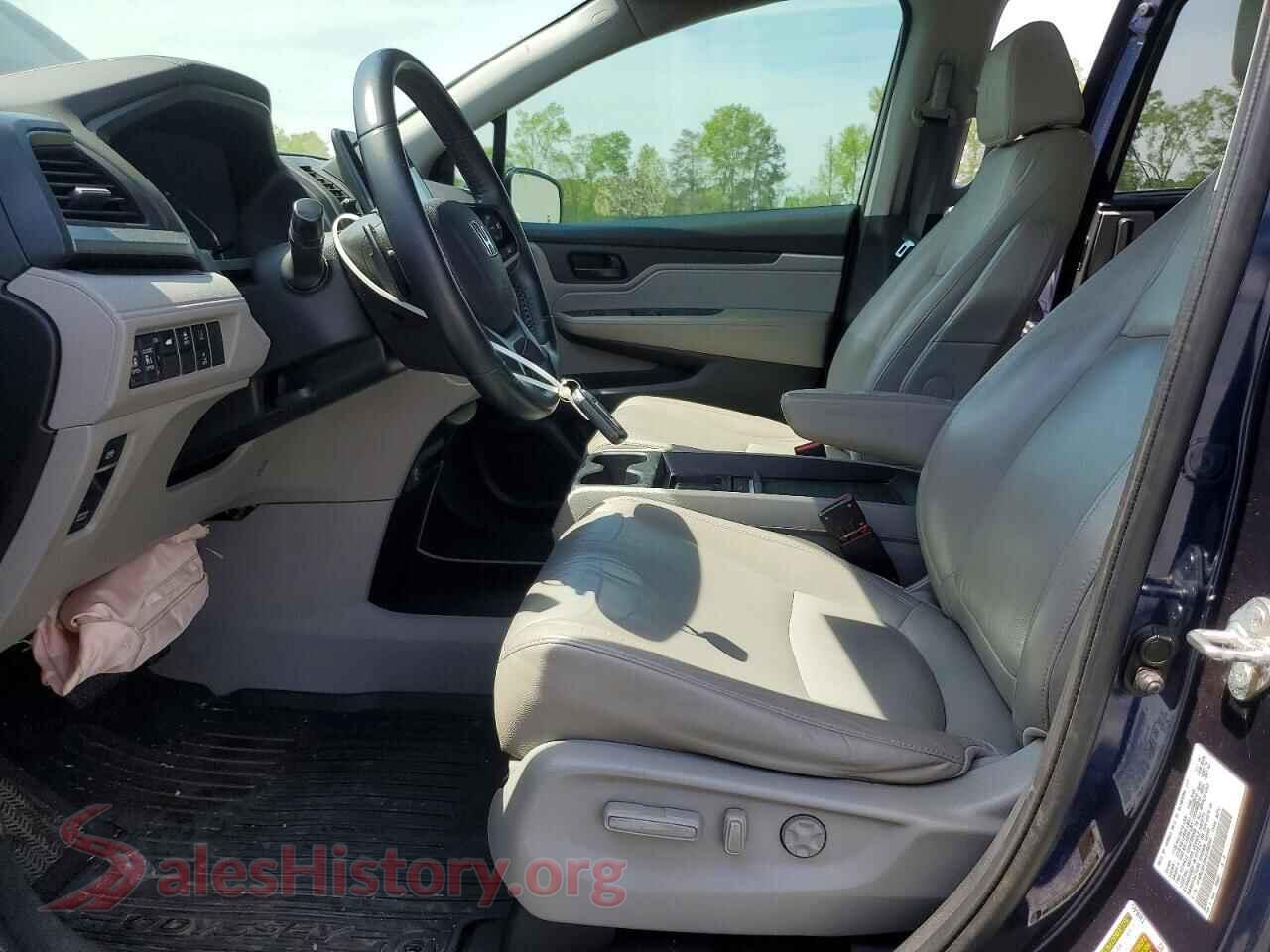 2019 HONDA ODYSSEY VIN 5FNRL6H70KB056544, engine bay