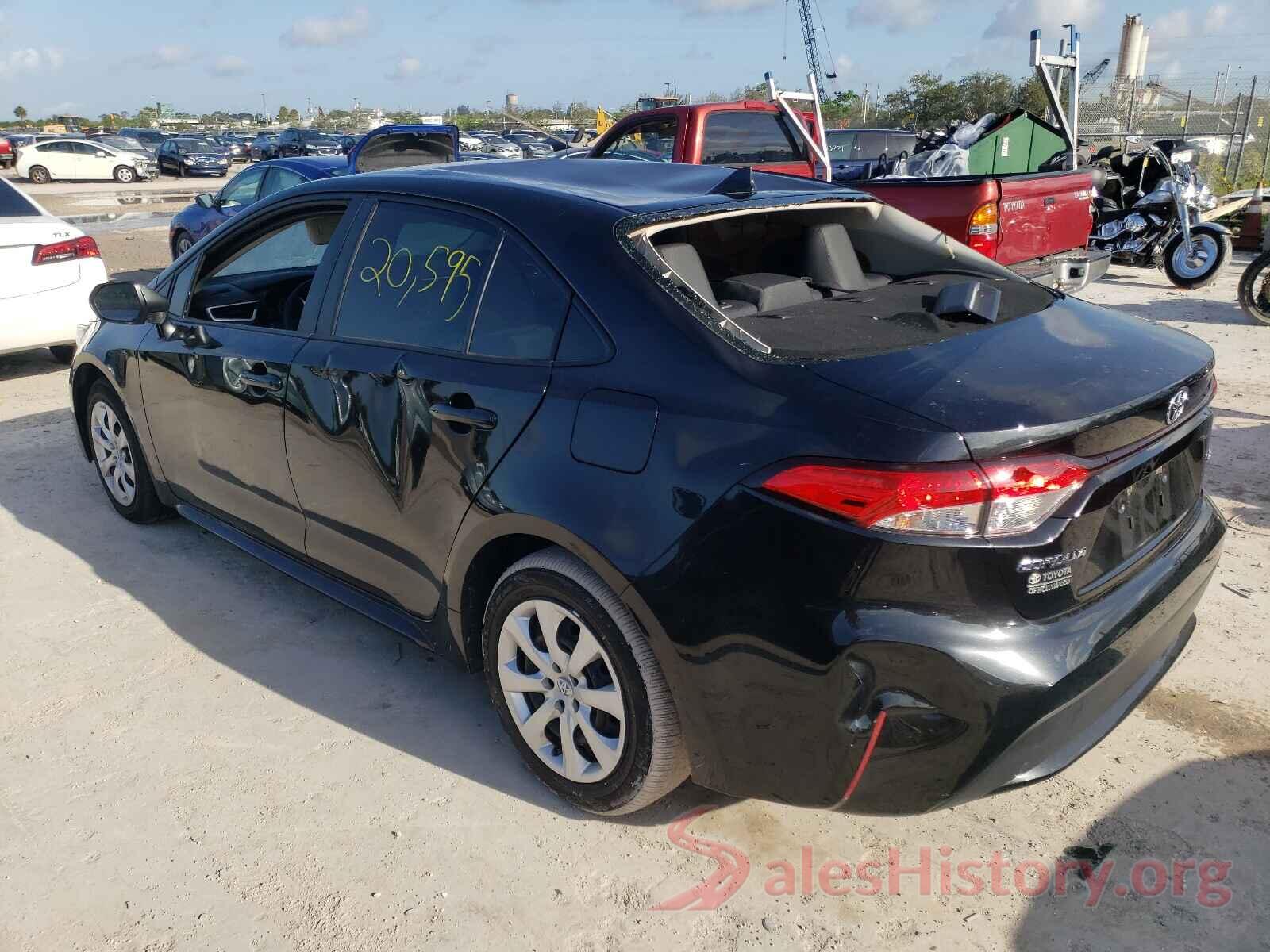 JTDEPRAE0LJ116457 2020 TOYOTA COROLLA