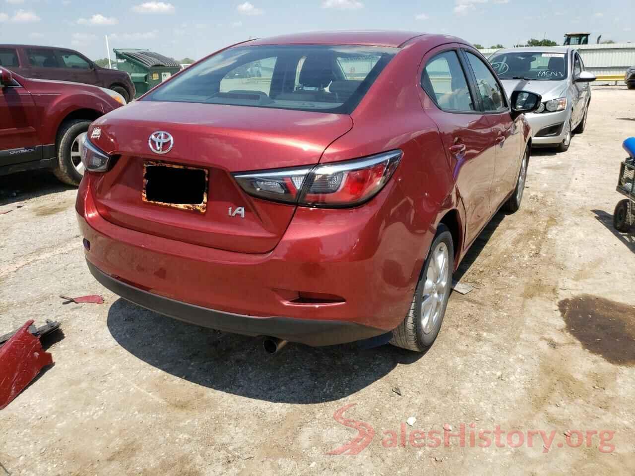 3MYDLBYV3JY323844 2018 TOYOTA YARIS