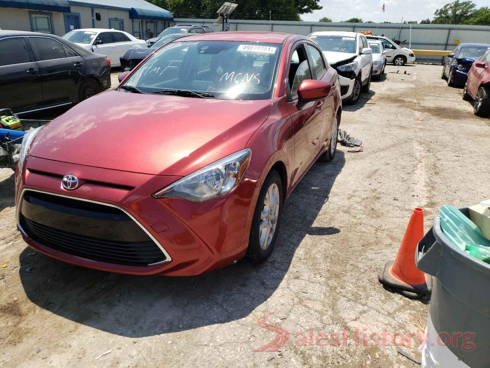 3MYDLBYV3JY323844 2018 TOYOTA YARIS