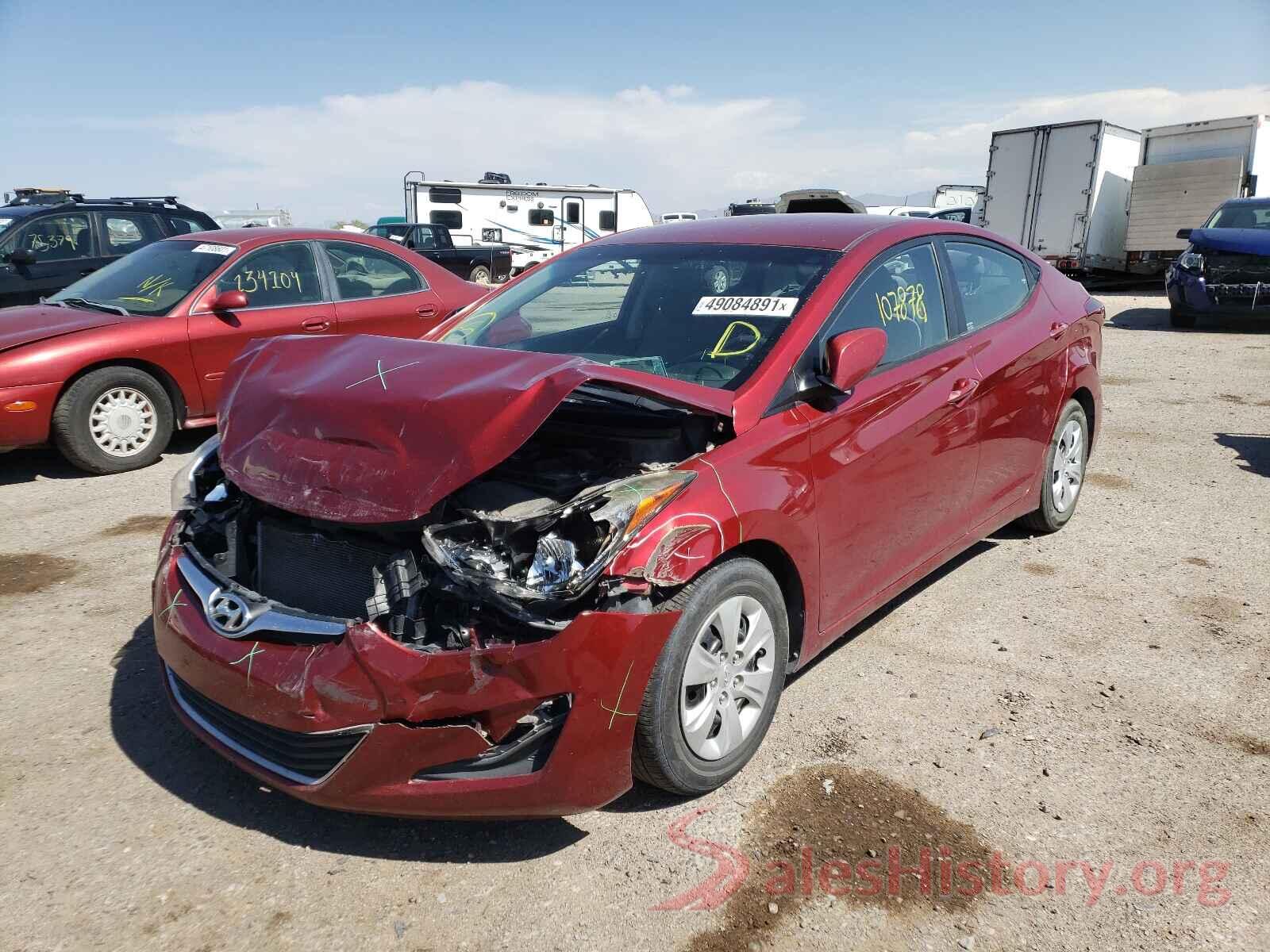 5NPDH4AE7GH679158 2016 HYUNDAI ELANTRA