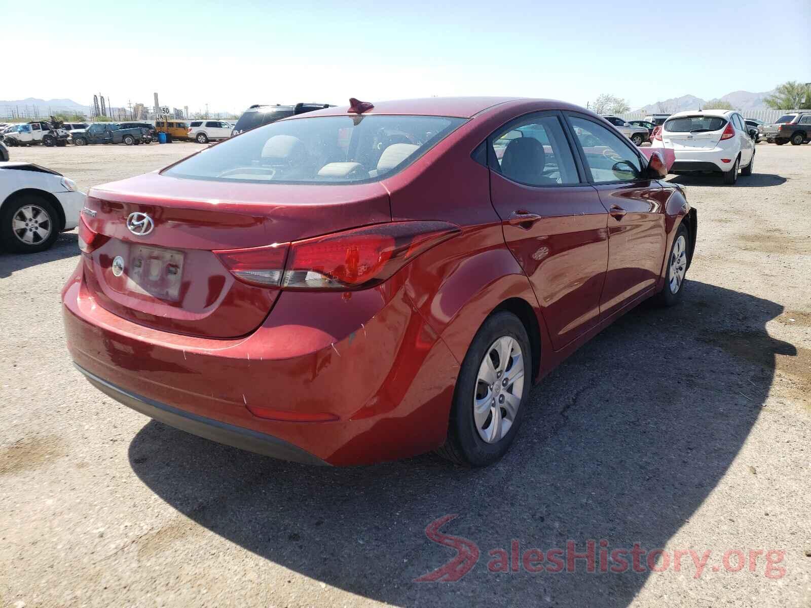 5NPDH4AE7GH679158 2016 HYUNDAI ELANTRA