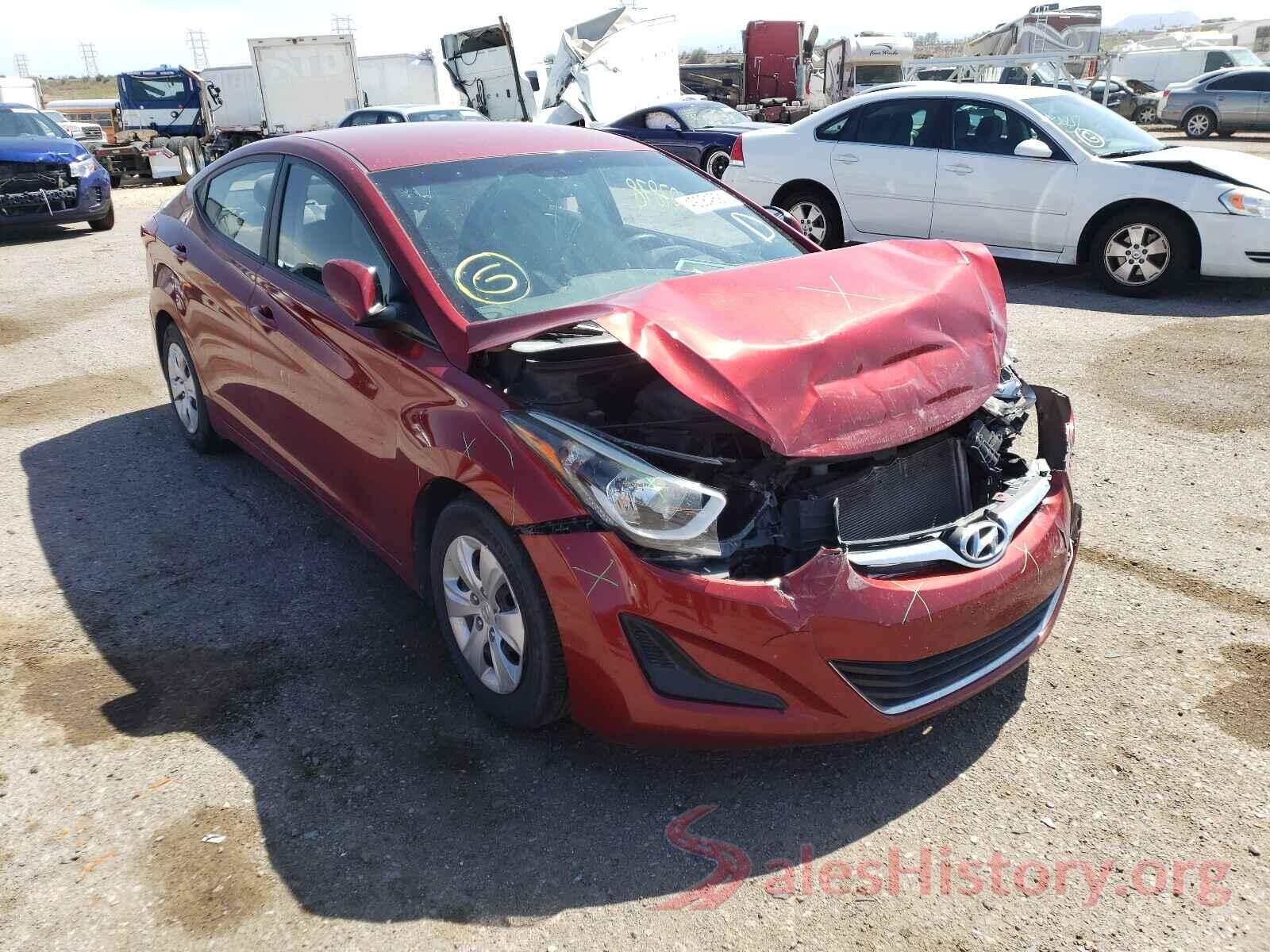 5NPDH4AE7GH679158 2016 HYUNDAI ELANTRA