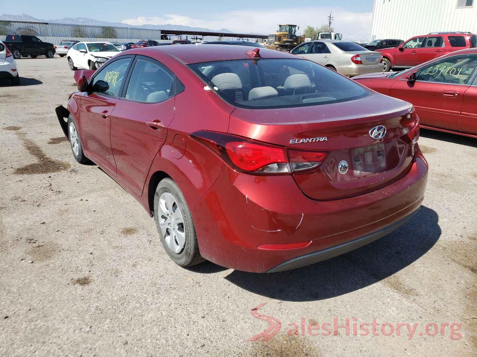 5NPDH4AE7GH679158 2016 HYUNDAI ELANTRA