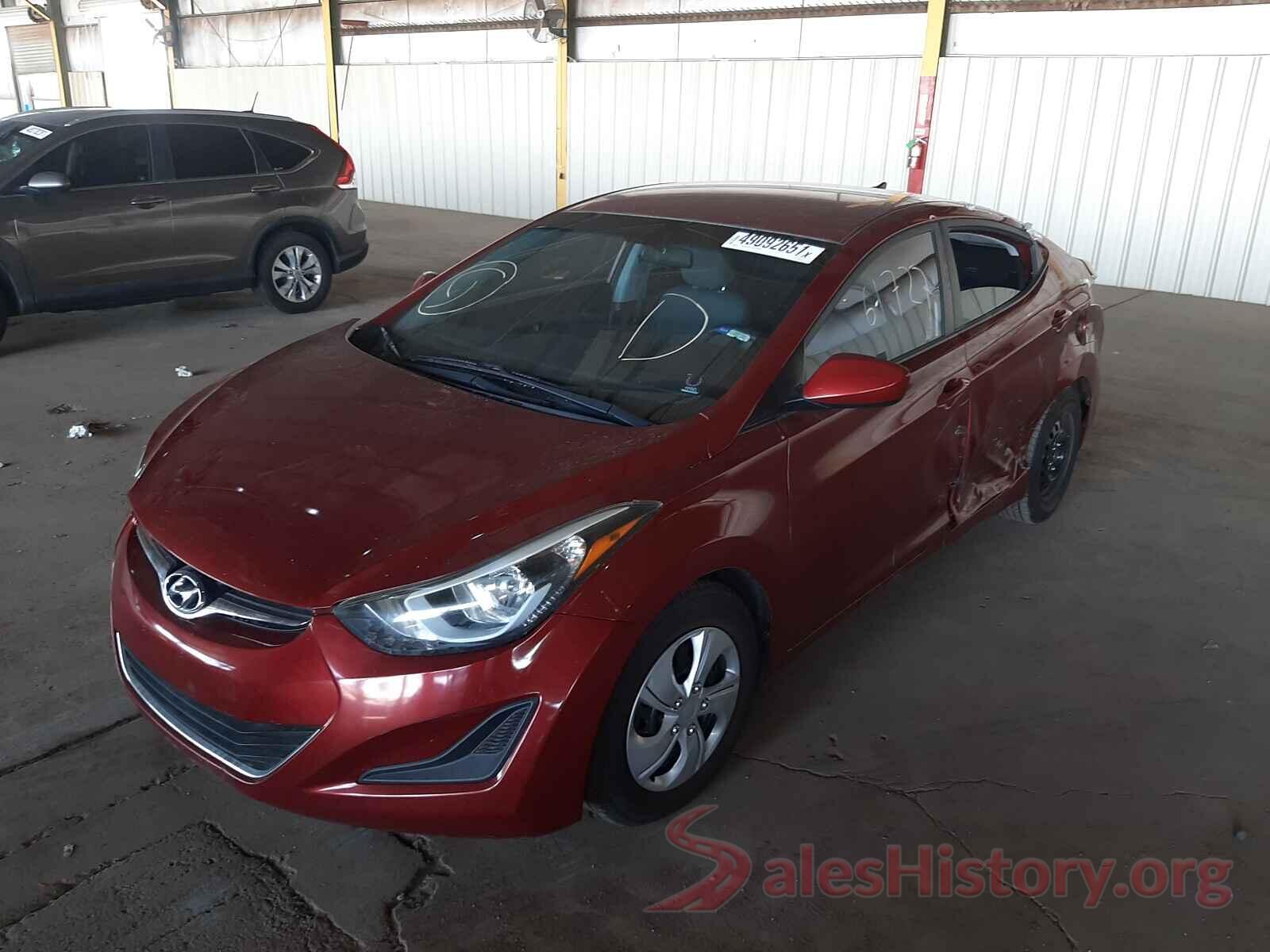 5NPDH4AE7GH738175 2016 HYUNDAI ELANTRA