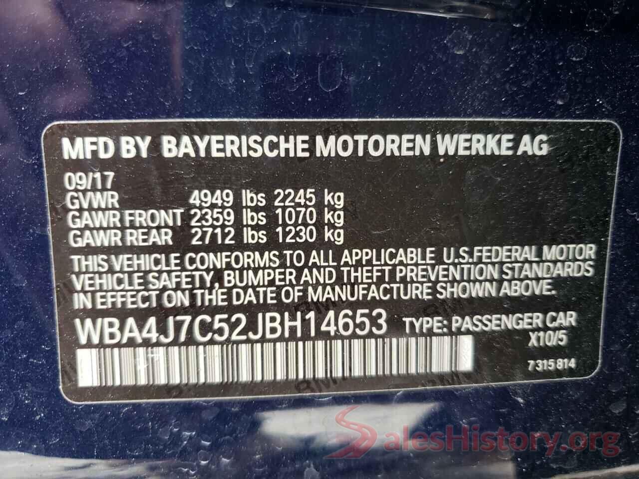 WBA4J7C52JBH14653 2018 BMW 4 SERIES