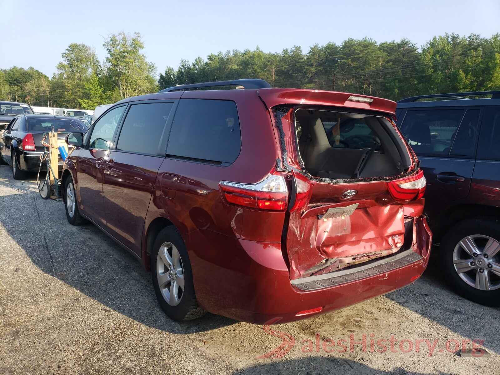 5TDKZ3DC9HS766595 2017 TOYOTA SIENNA