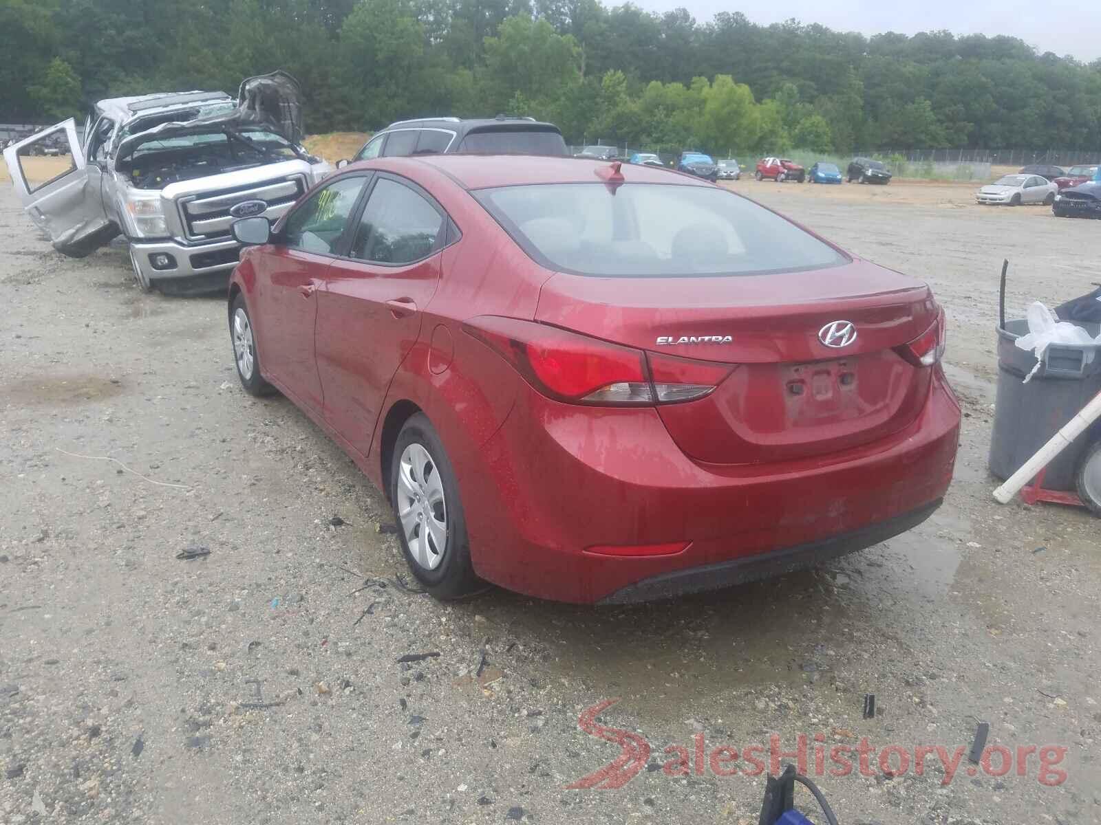 5NPDH4AE9GH714525 2016 HYUNDAI ELANTRA