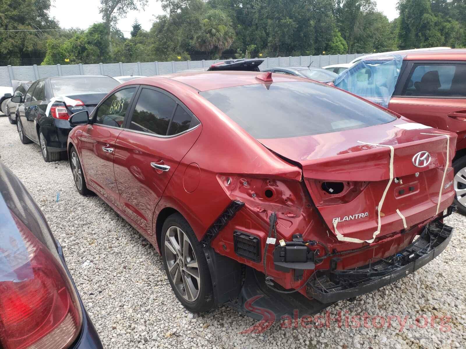 5NPD84LF8HH053593 2017 HYUNDAI ELANTRA