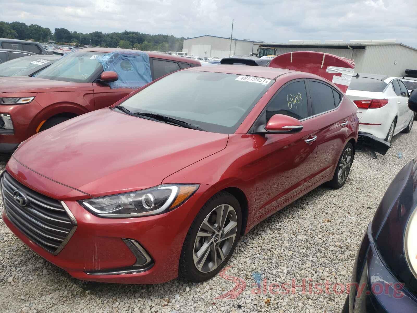 5NPD84LF8HH053593 2017 HYUNDAI ELANTRA