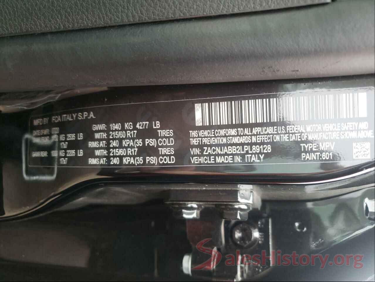 ZACNJABB2LPL89128 2020 JEEP RENEGADE