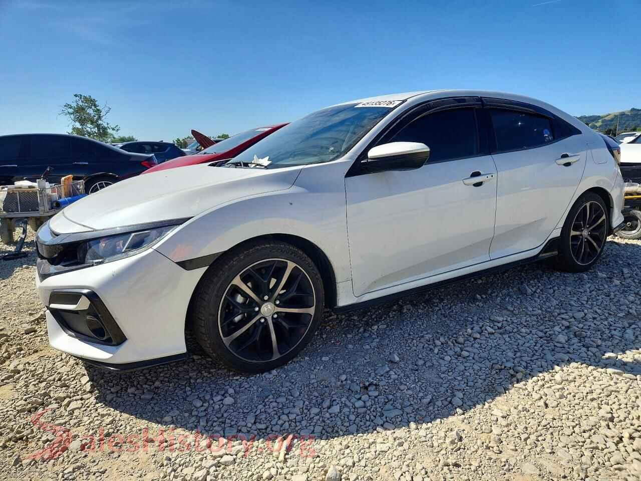 2020 HONDA CIVIC VIN SHHFK7G41LU212478, auction photo