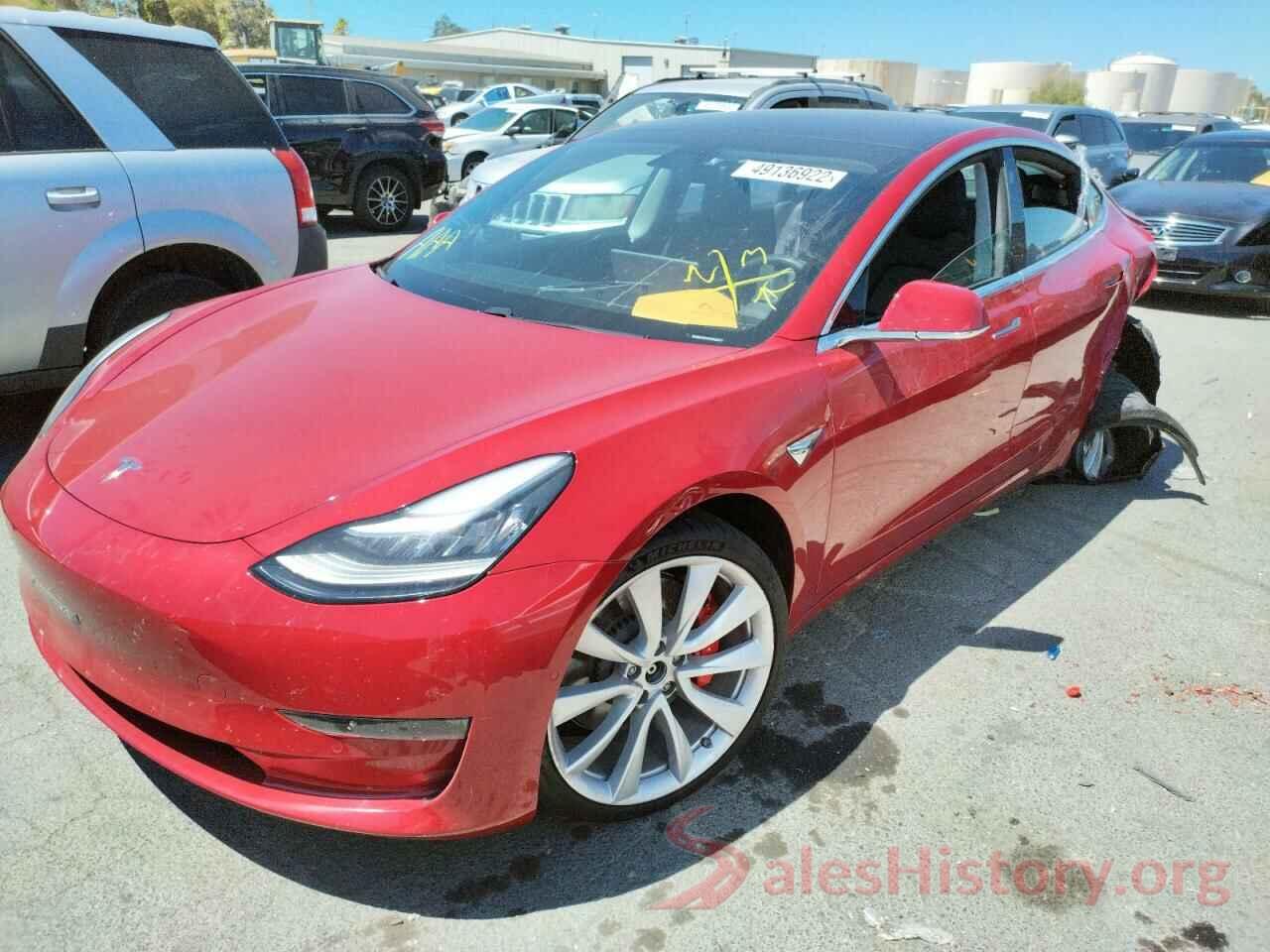 5YJ3E1EBXJF075404 2018 TESLA MODEL 3