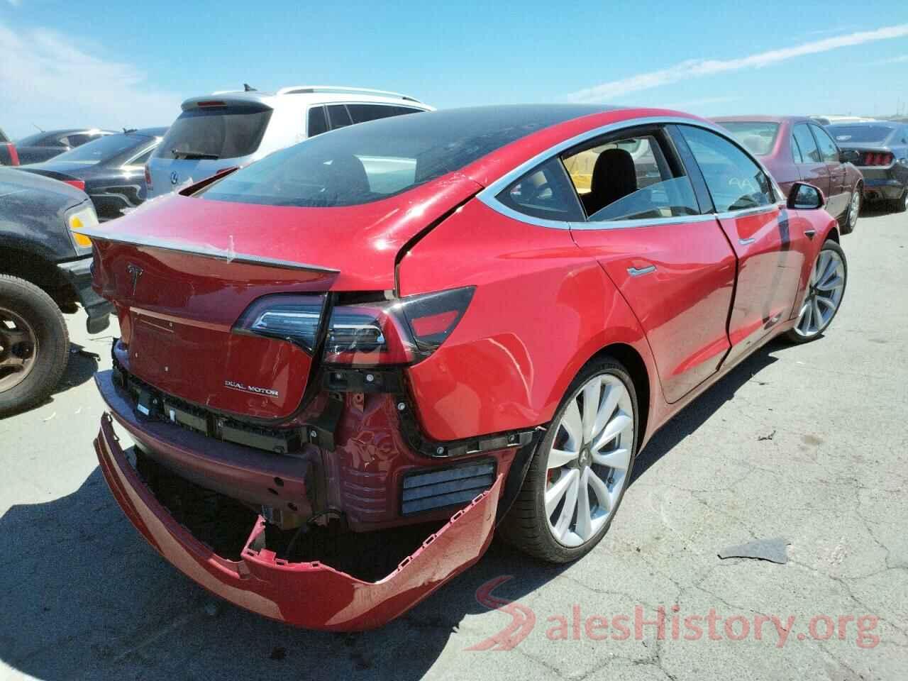 5YJ3E1EBXJF075404 2018 TESLA MODEL 3