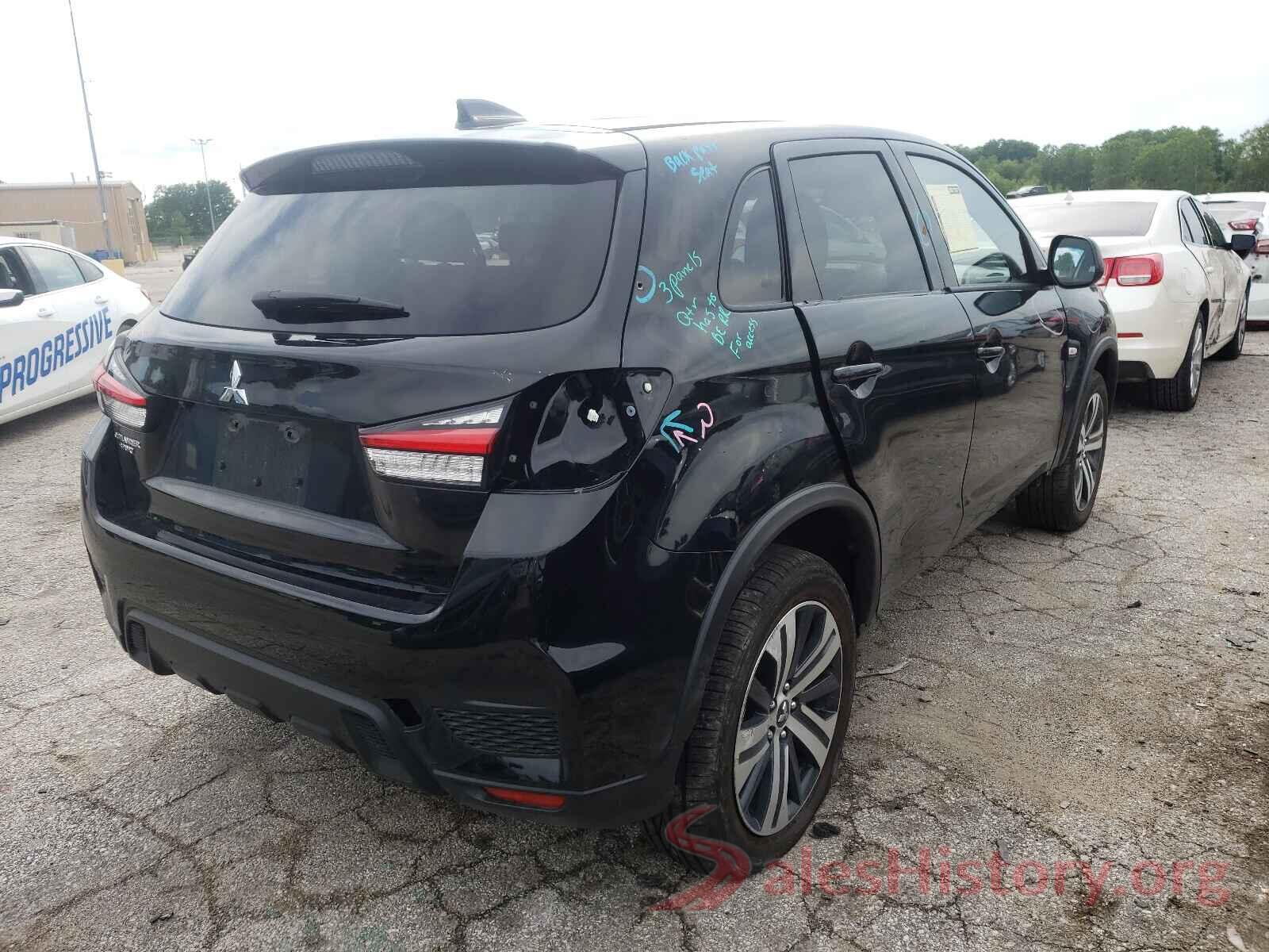 JA4APUAU1MU015124 2021 MITSUBISHI OUTLANDER