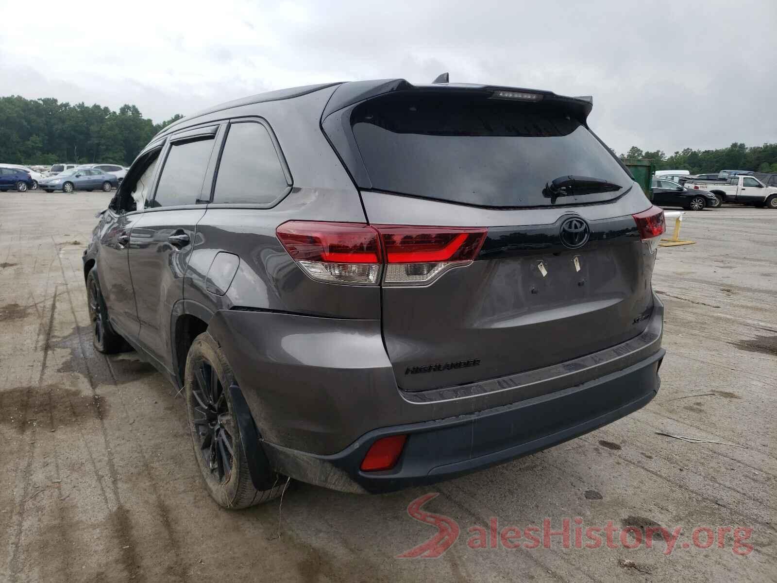 5TDJZRFH6KS990163 2019 TOYOTA HIGHLANDER