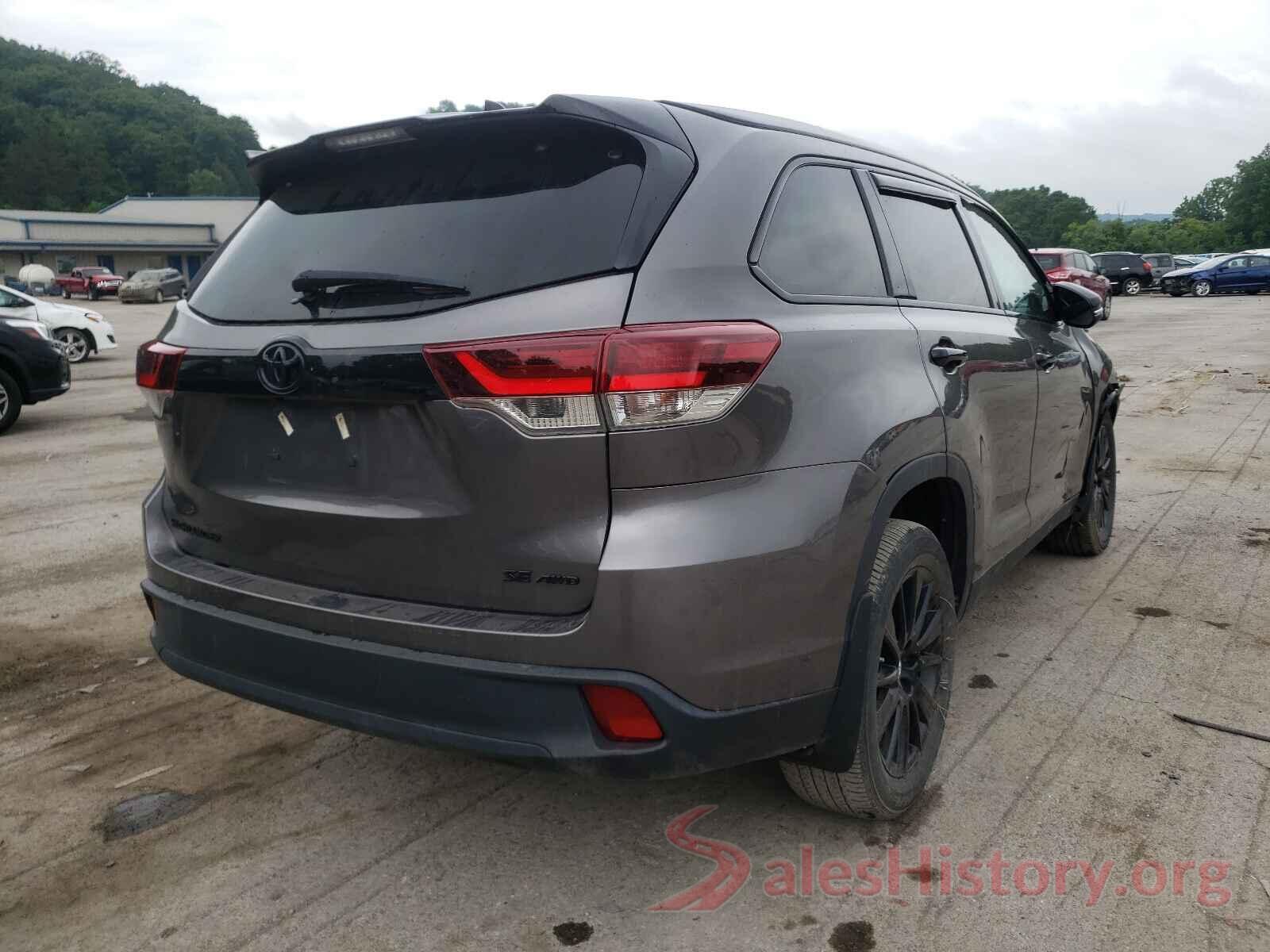 5TDJZRFH6KS990163 2019 TOYOTA HIGHLANDER