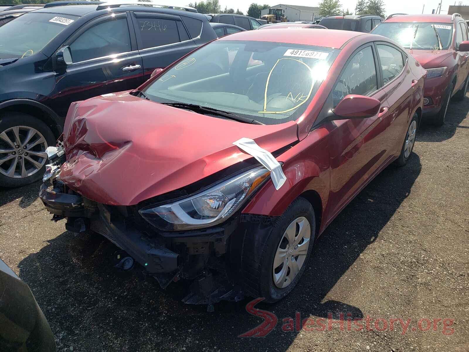 5NPDH4AEXGH733455 2016 HYUNDAI ELANTRA