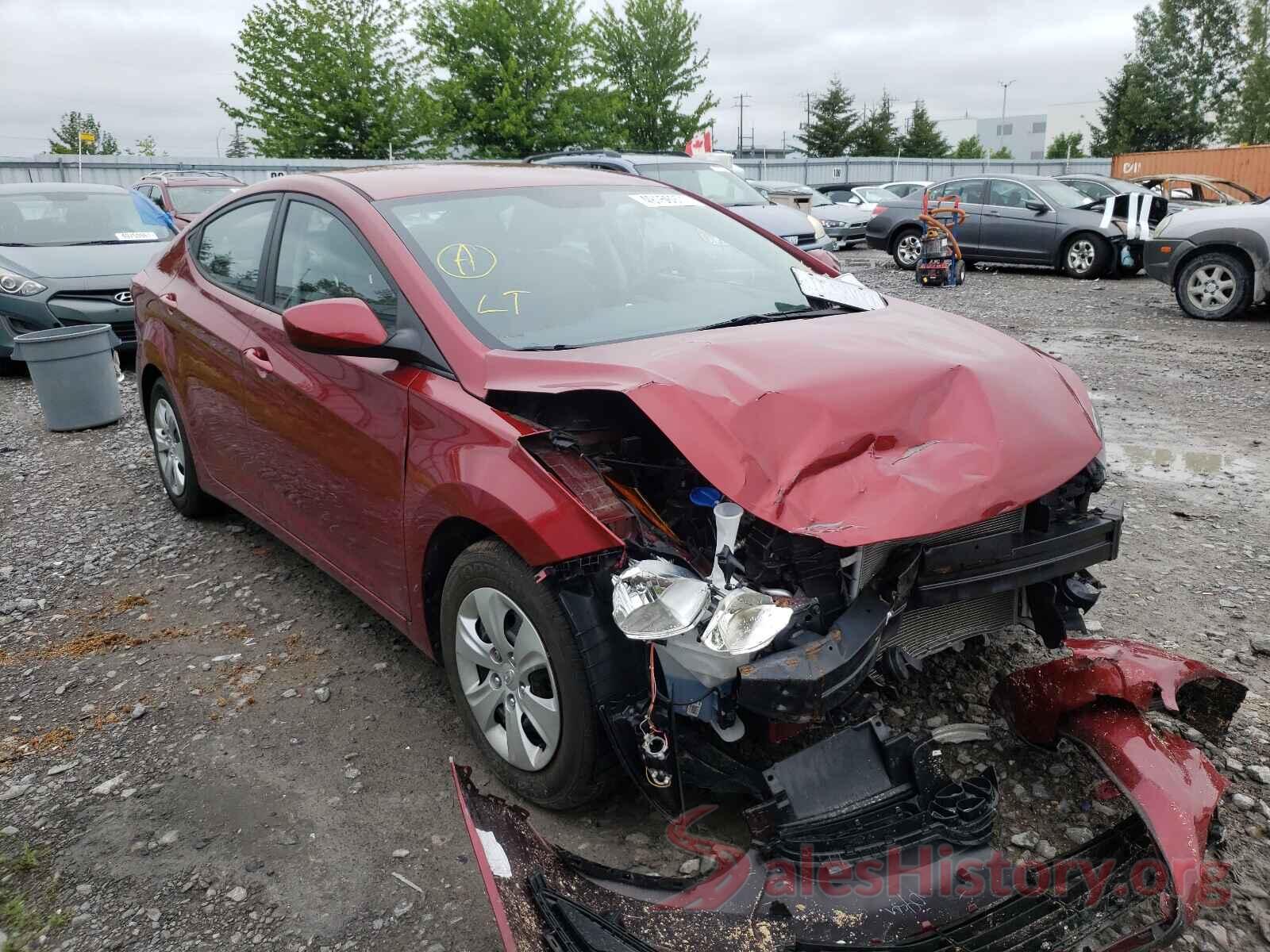 5NPDH4AEXGH733455 2016 HYUNDAI ELANTRA