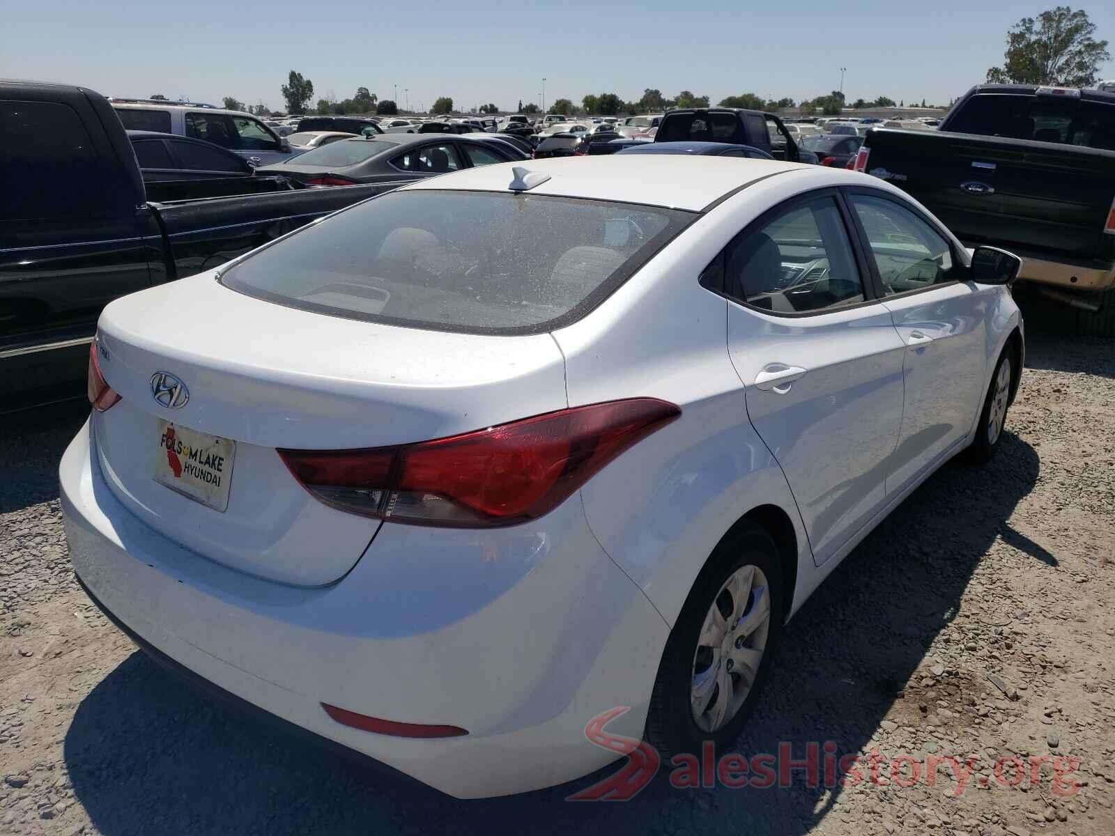 5NPDH4AE7GH743411 2016 HYUNDAI ELANTRA