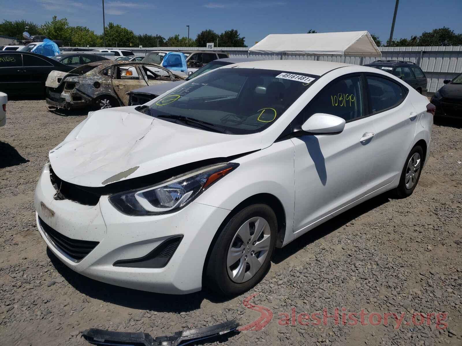 5NPDH4AE7GH743411 2016 HYUNDAI ELANTRA