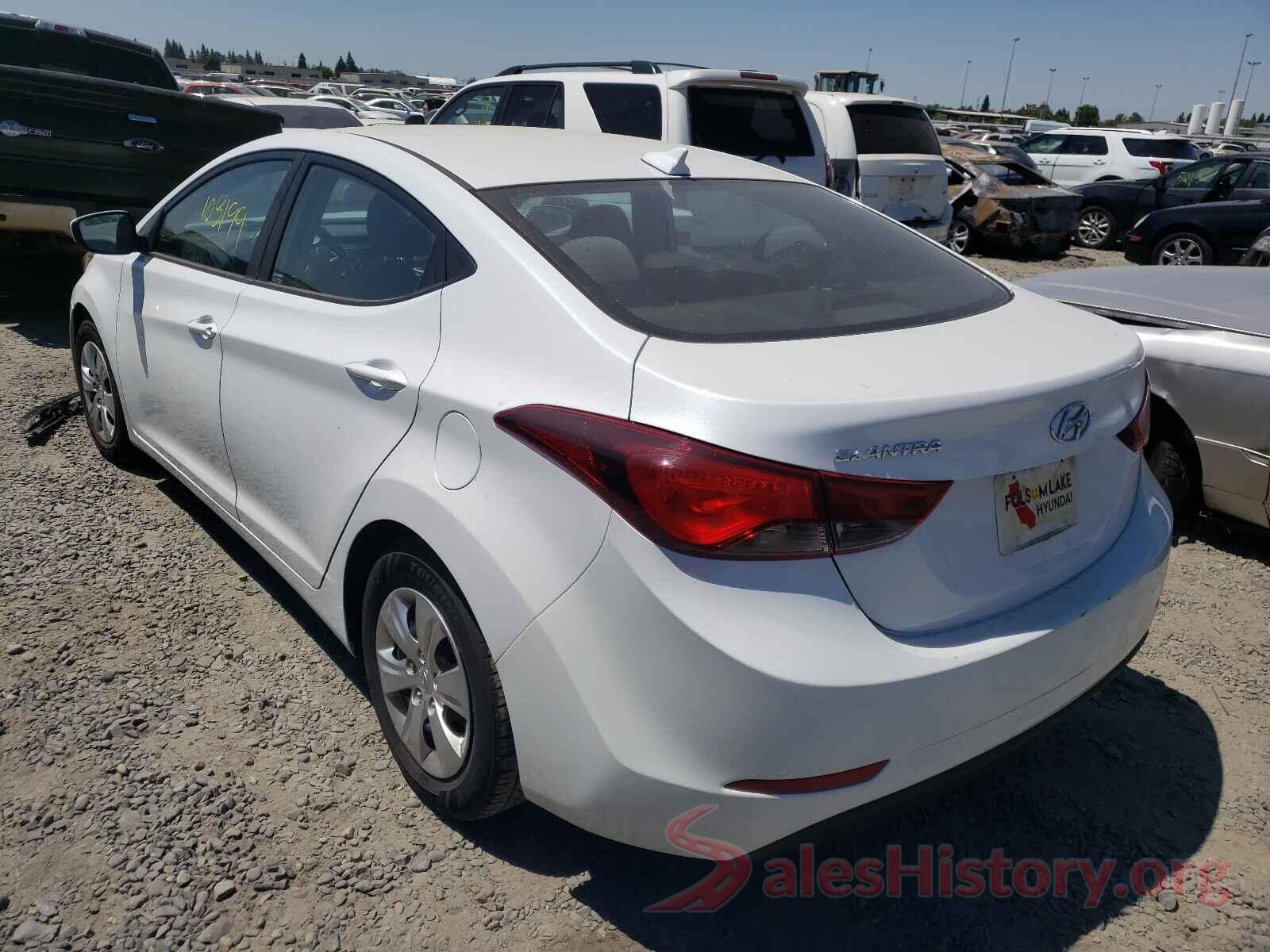 5NPDH4AE7GH743411 2016 HYUNDAI ELANTRA