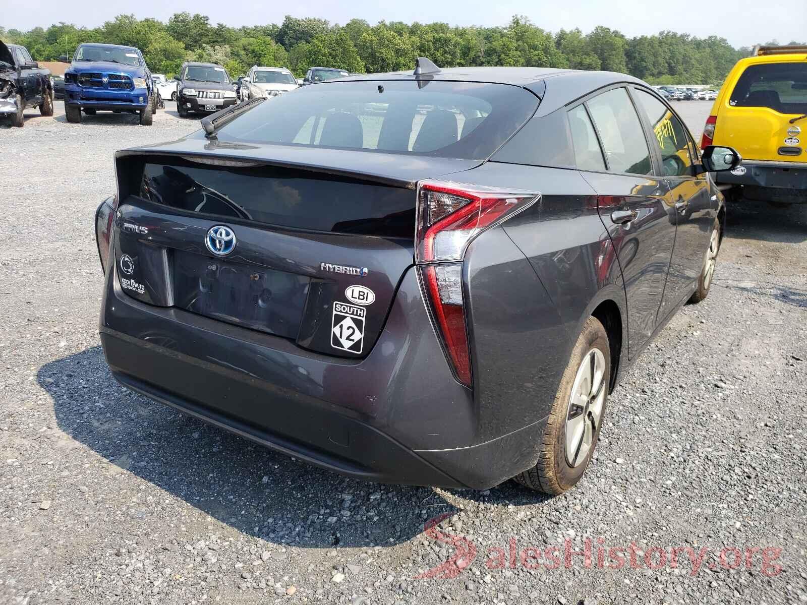 JTDKARFU8G3002656 2016 TOYOTA PRIUS