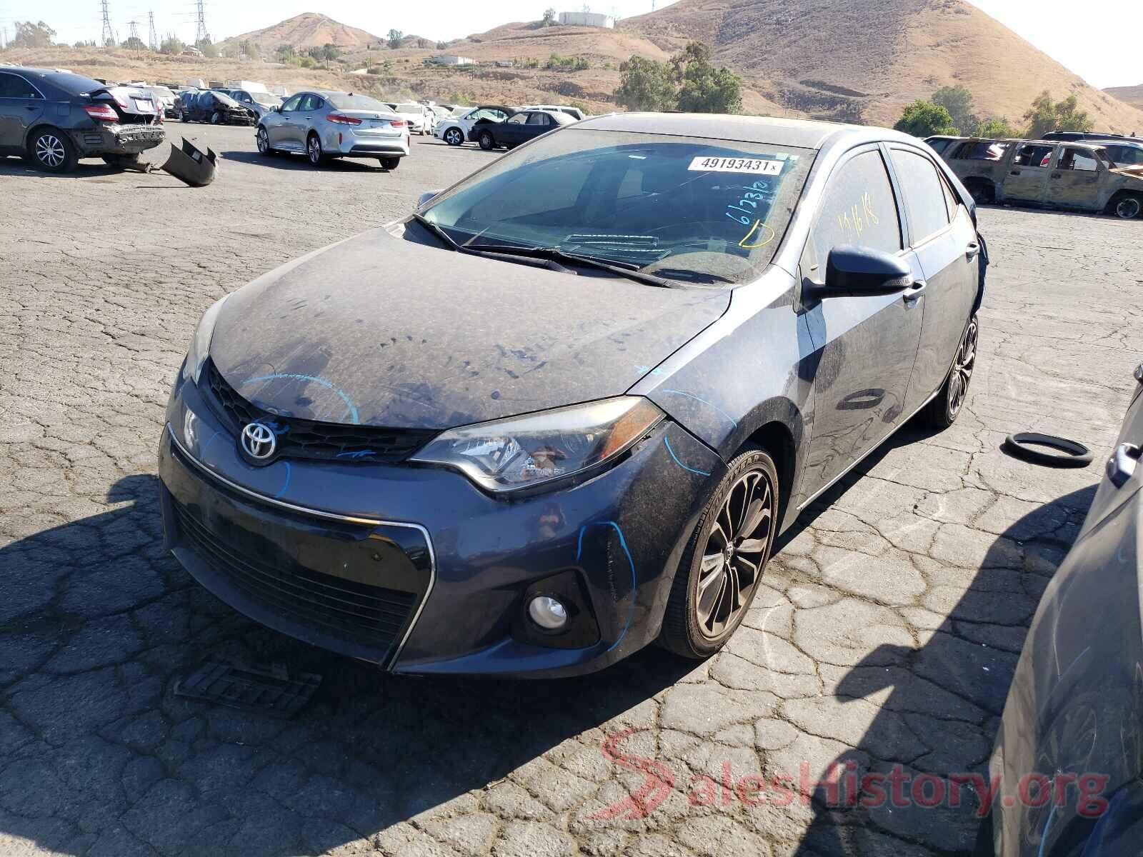 5YFBURHE1GP463833 2016 TOYOTA COROLLA