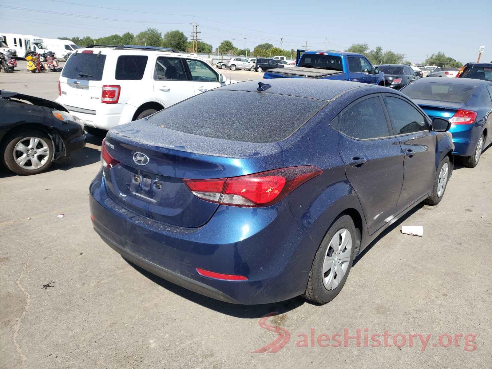 5NPDH4AE9GH699833 2016 HYUNDAI ELANTRA