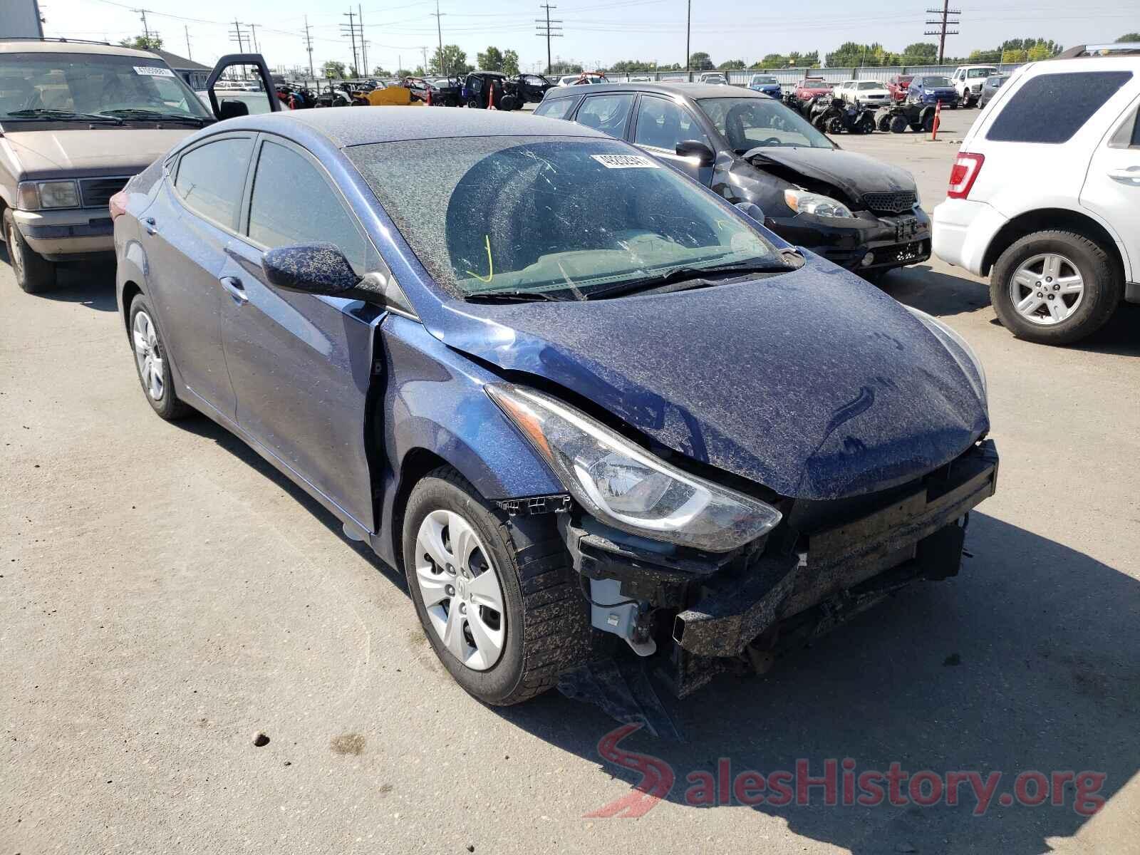 5NPDH4AE9GH699833 2016 HYUNDAI ELANTRA