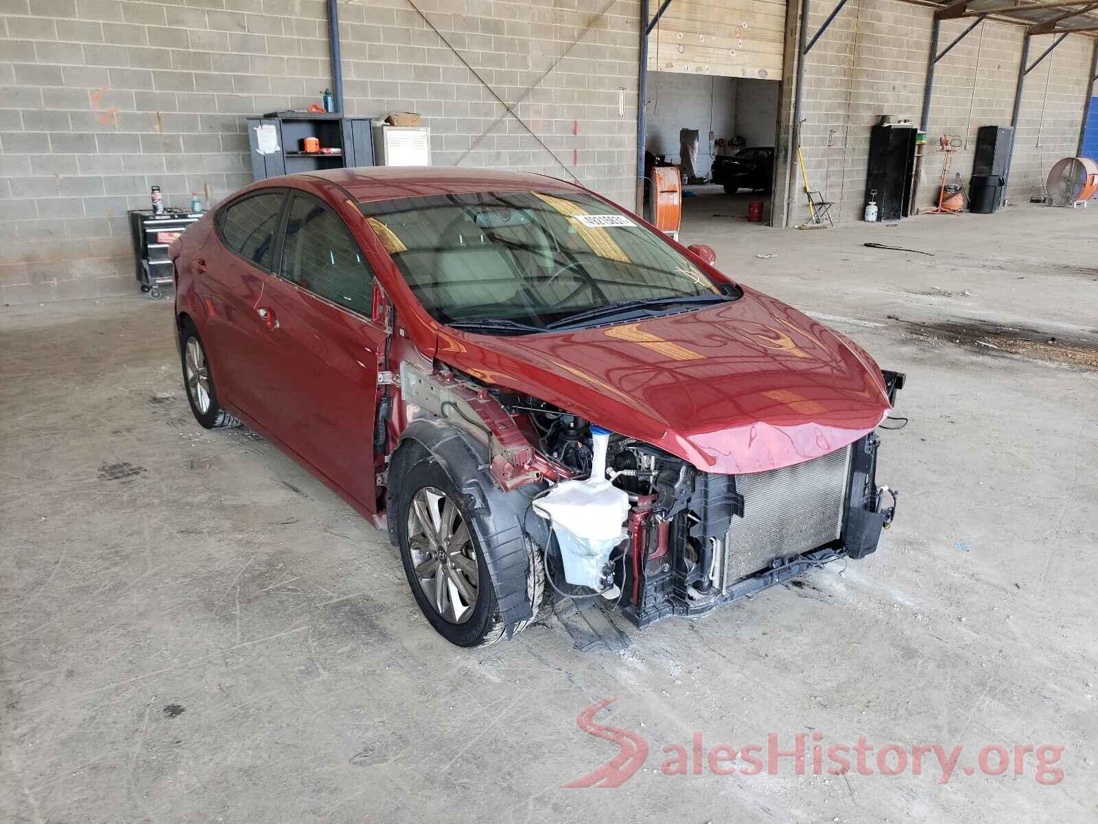 5NPDH4AE2GH657116 2016 HYUNDAI ELANTRA