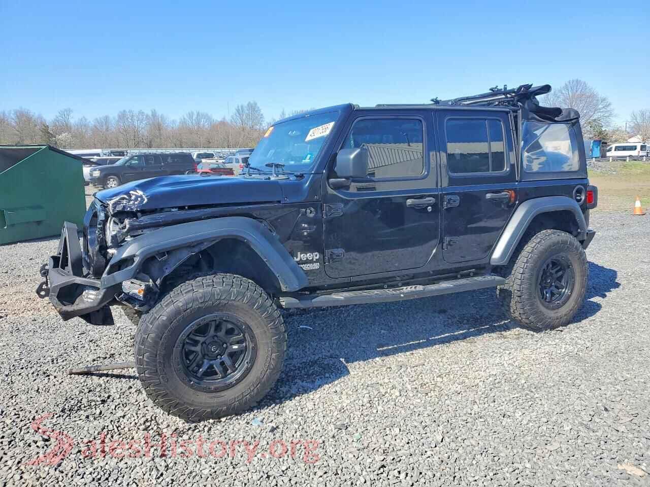 2018 JEEP WRANGLER VIN 1C4HJXDG4JW153222, auction photo