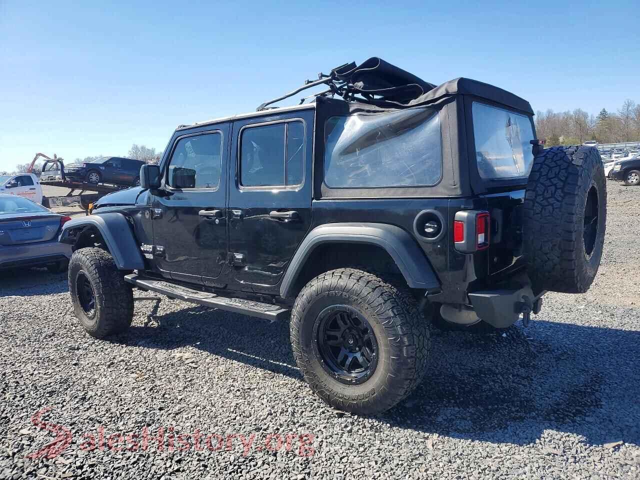 2018 JEEP WRANGLER VIN 1C4HJXDG4JW153222, front view