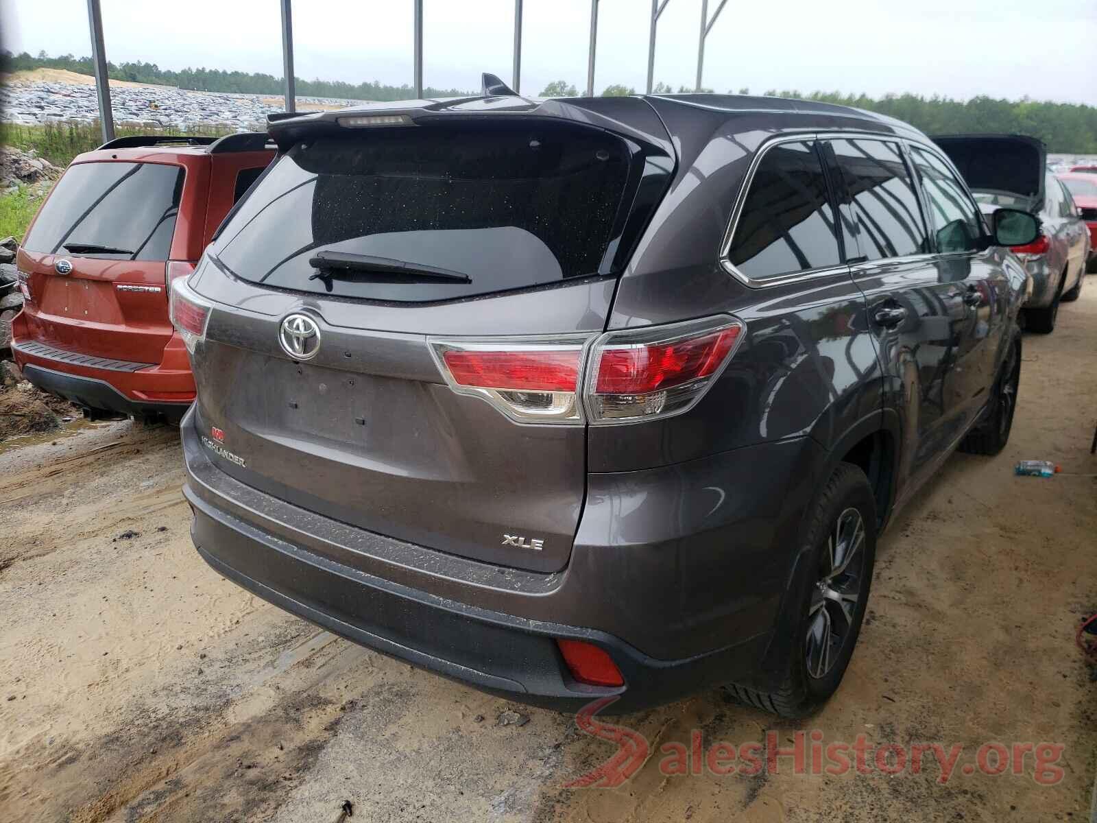 5TDKKRFH7GS503262 2016 TOYOTA HIGHLANDER