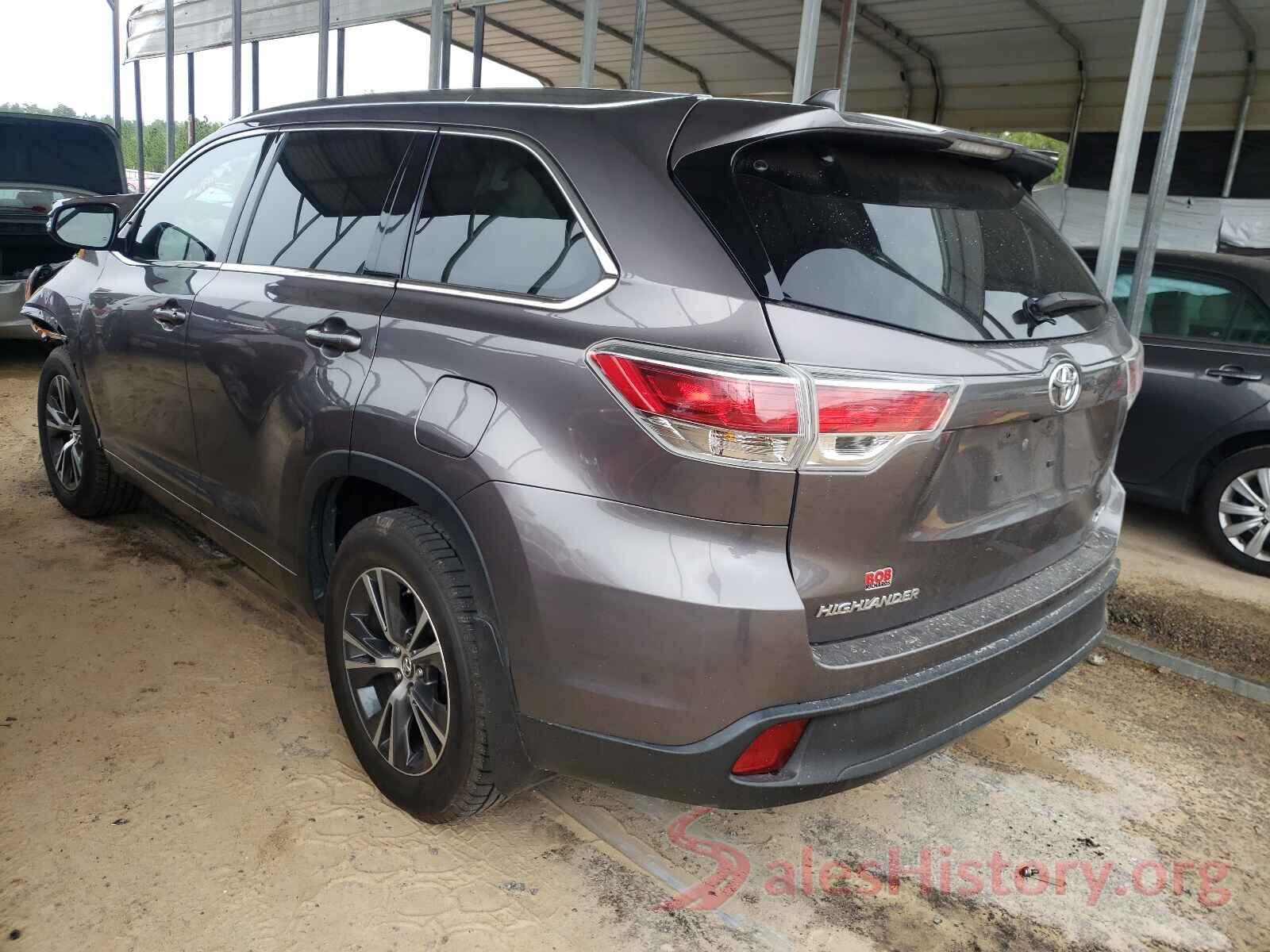 5TDKKRFH7GS503262 2016 TOYOTA HIGHLANDER