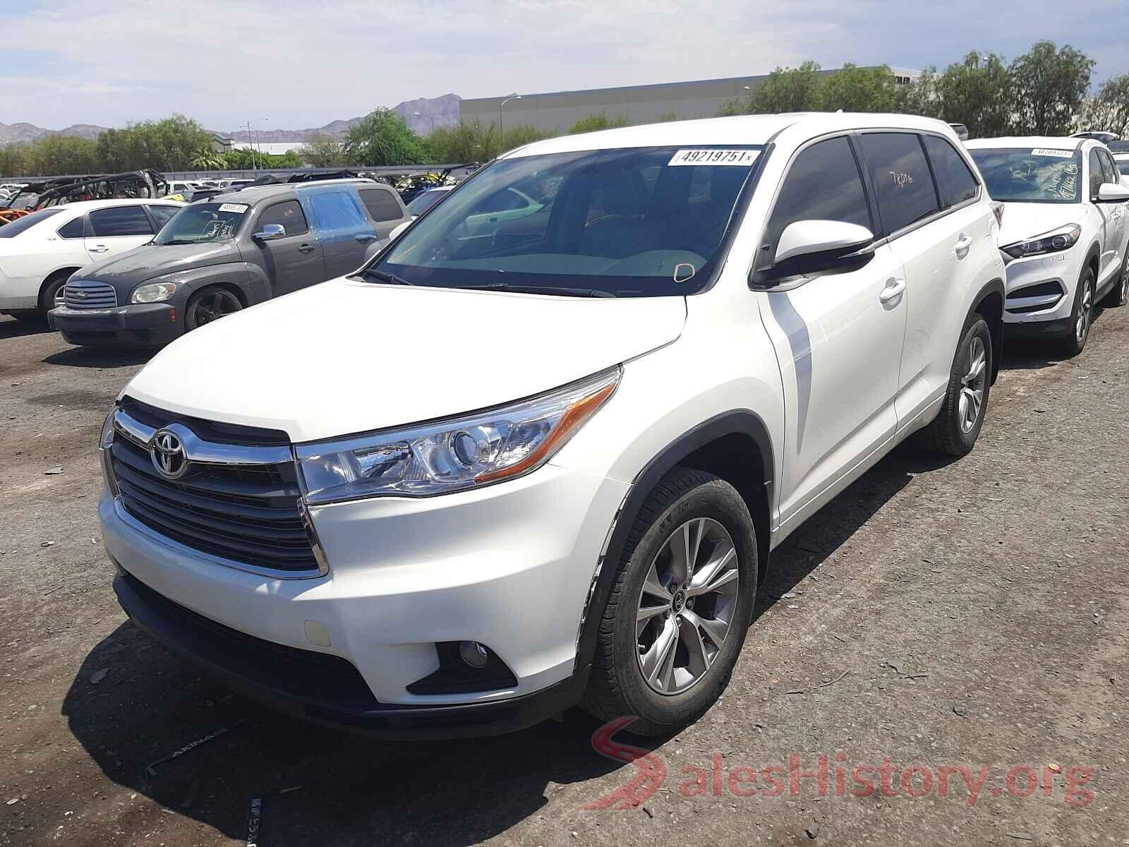 5TDBKRFHXGS329154 2016 TOYOTA HIGHLANDER