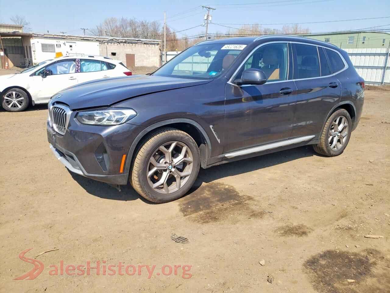 2022 BMW X3 VIN 5UX53DP03N9K46049, auction photo