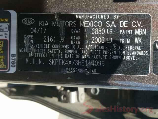 3KPFK4A73HE144099 2017 KIA FORTE