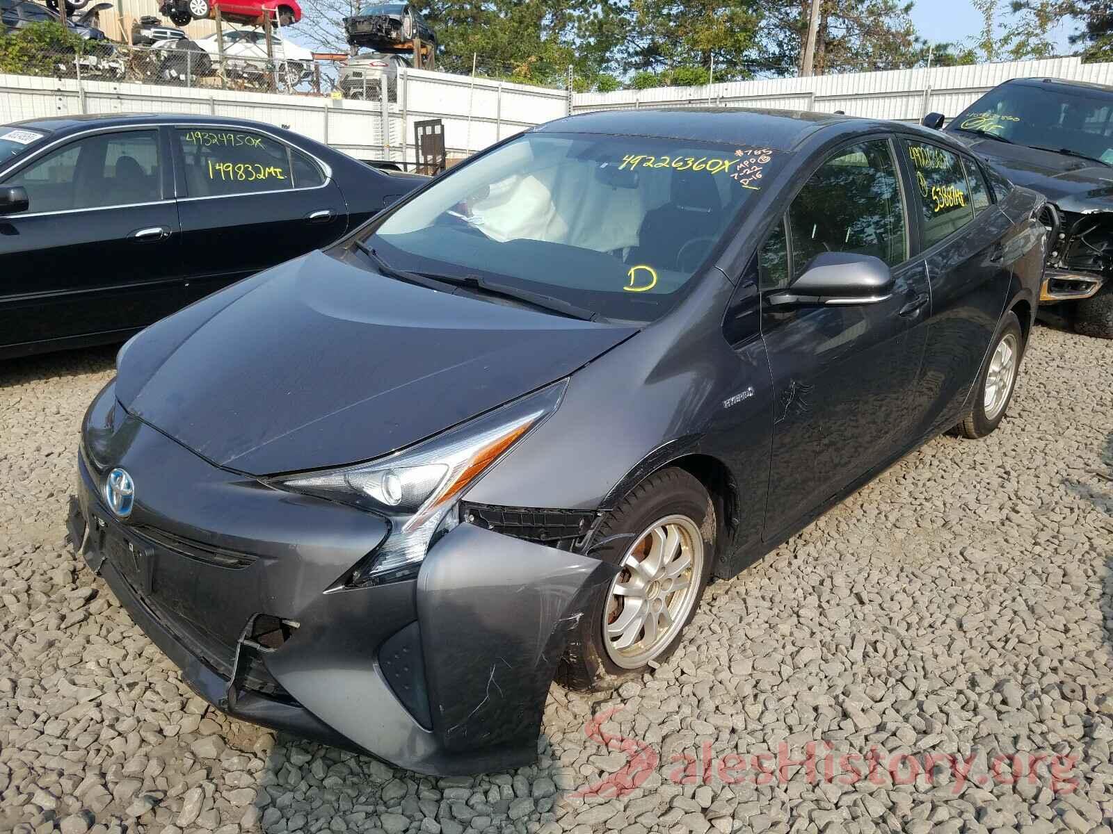 JTDKARFU8G3514353 2016 TOYOTA PRIUS