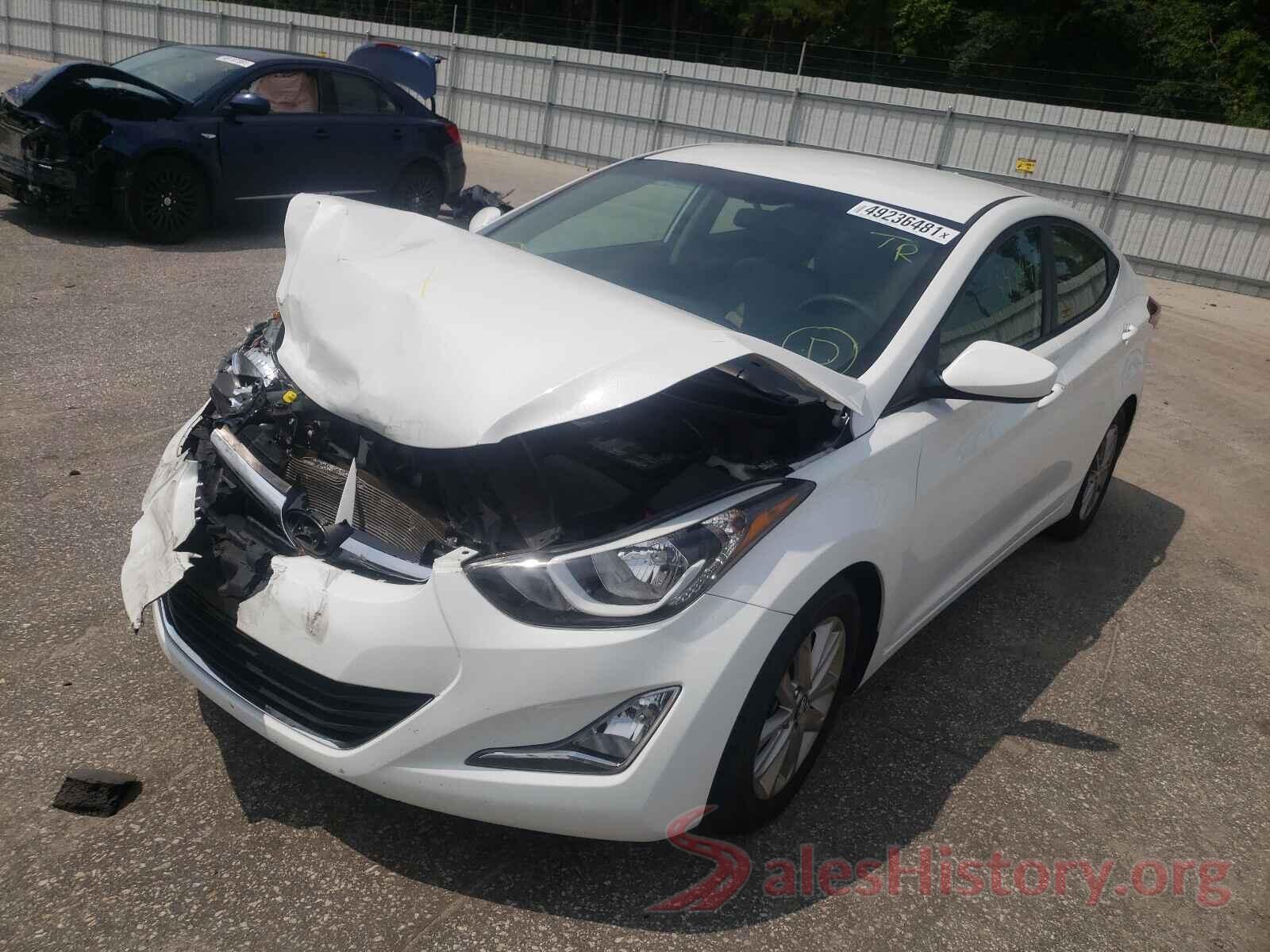 5NPDH4AE9GH790164 2016 HYUNDAI ELANTRA