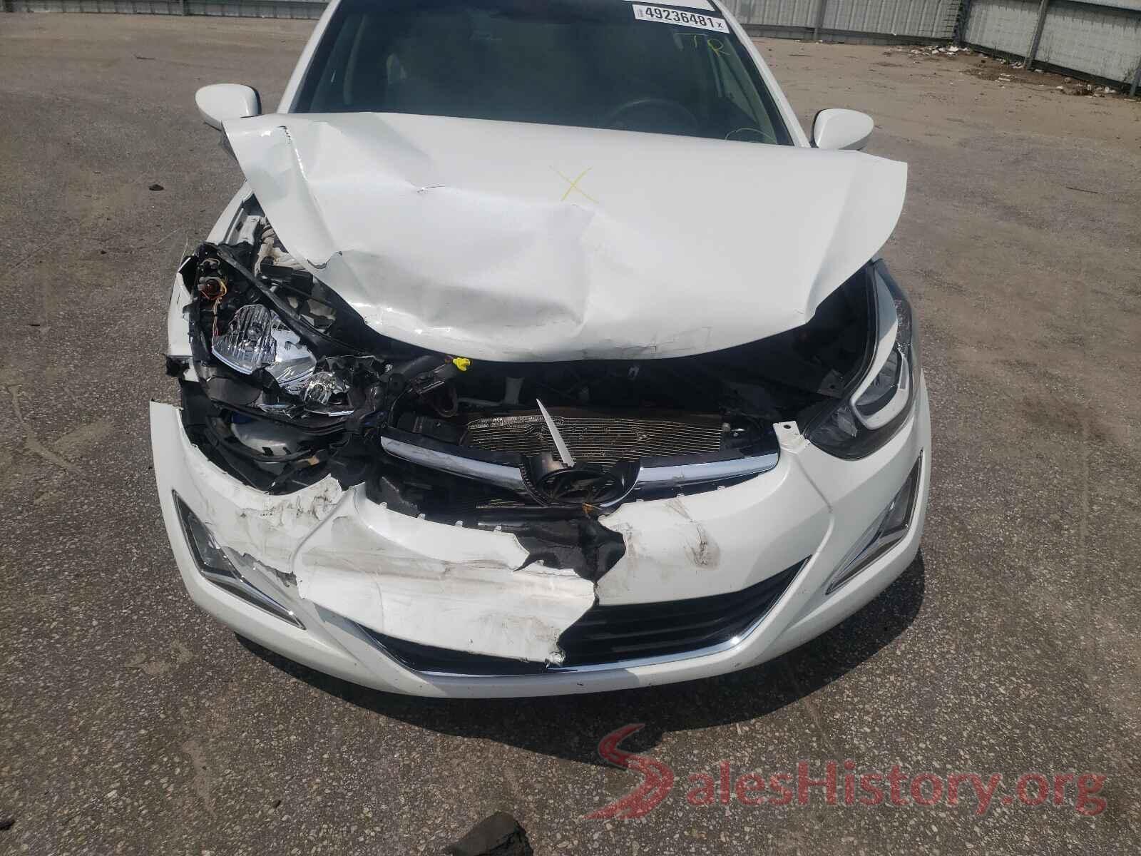 5NPDH4AE9GH790164 2016 HYUNDAI ELANTRA