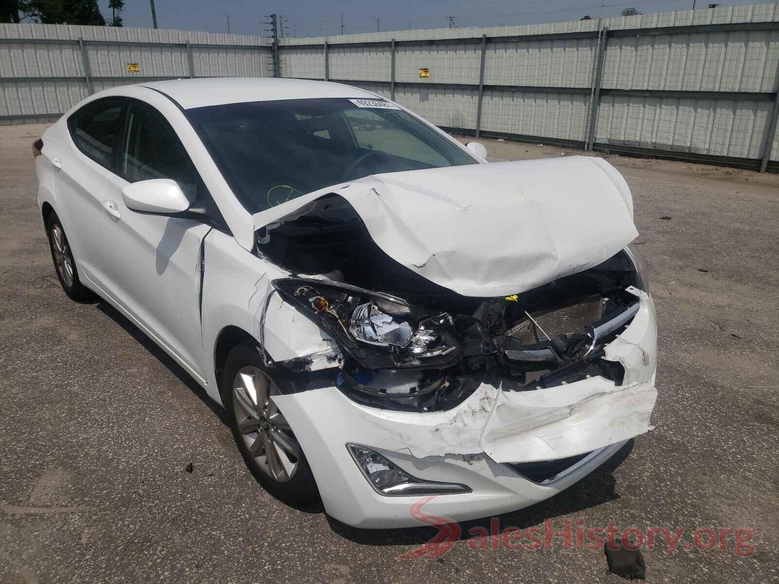 5NPDH4AE9GH790164 2016 HYUNDAI ELANTRA