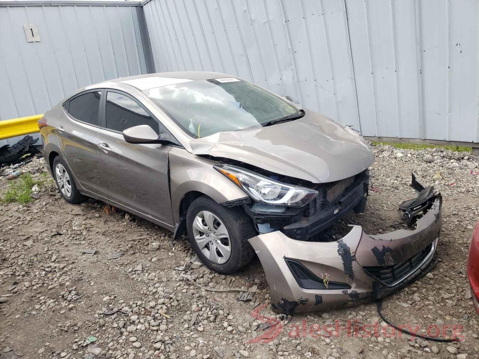 5NPDH4AE8GH736113 2016 HYUNDAI ELANTRA