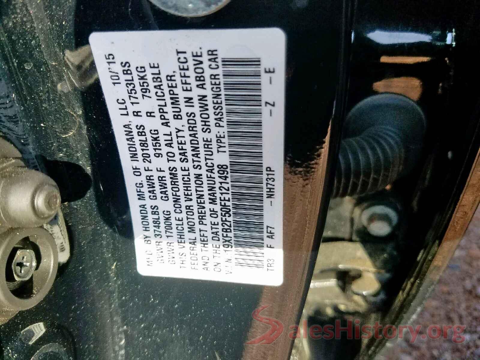 19XFB2F50FE121498 2015 HONDA CIVIC LX