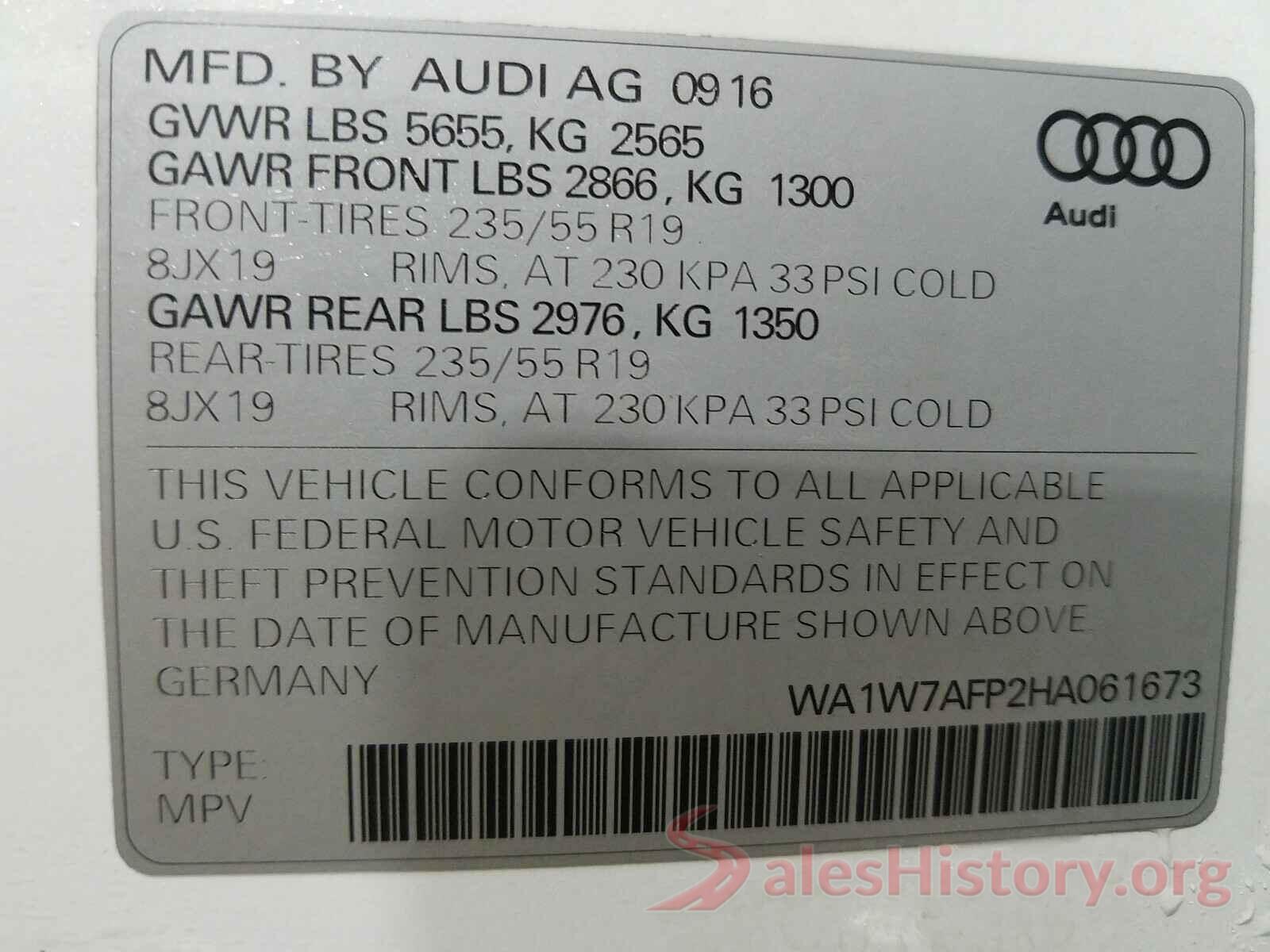 WA1W7AFP2HA061673 2017 AUDI Q5