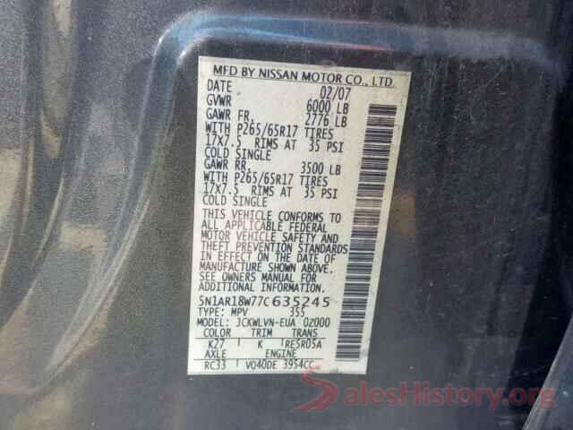 5N1AR18W77C635245 2007 NISSAN PATHFINDER