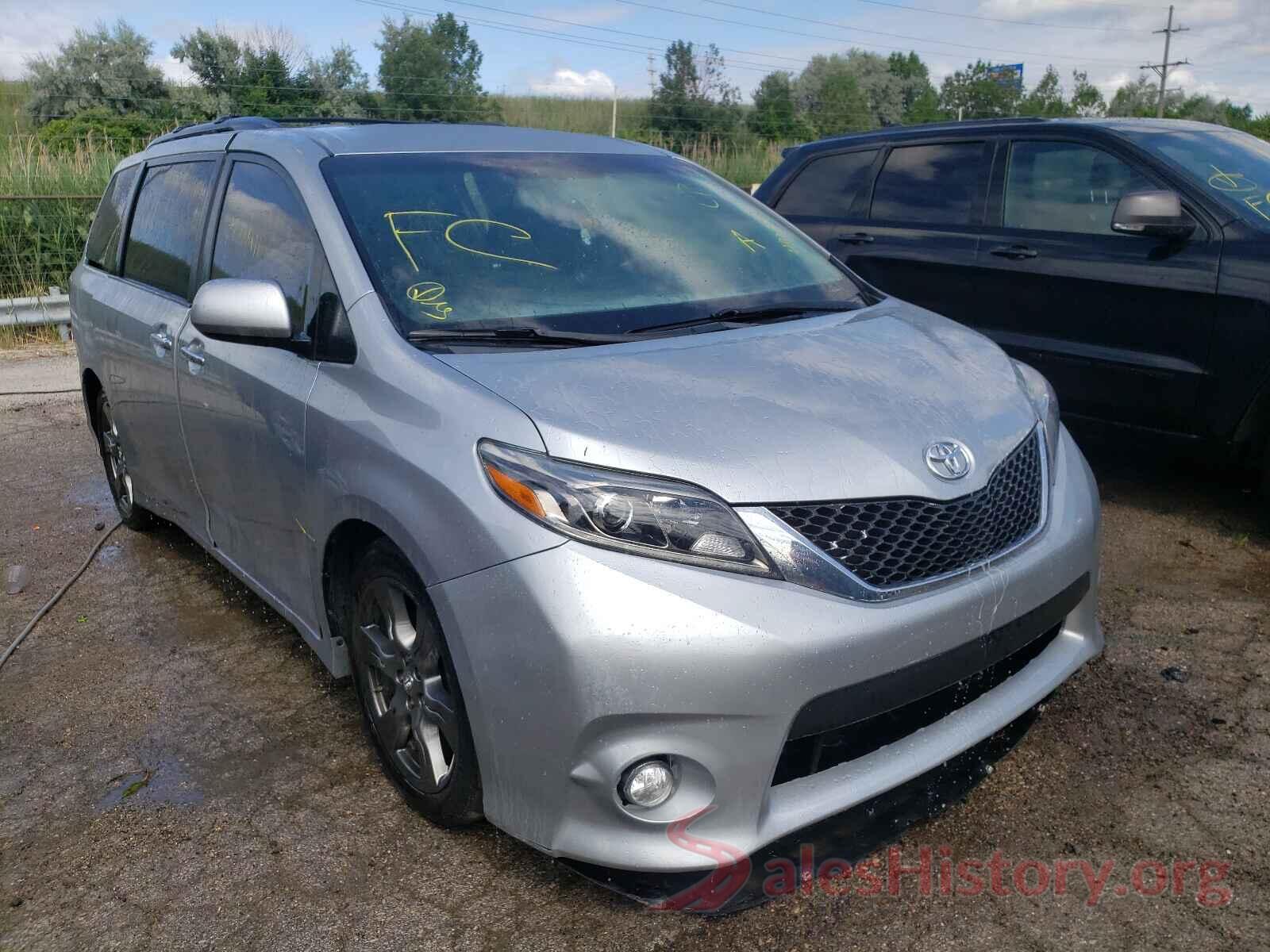 5TDXZ3DC9HS768644 2017 TOYOTA SIENNA