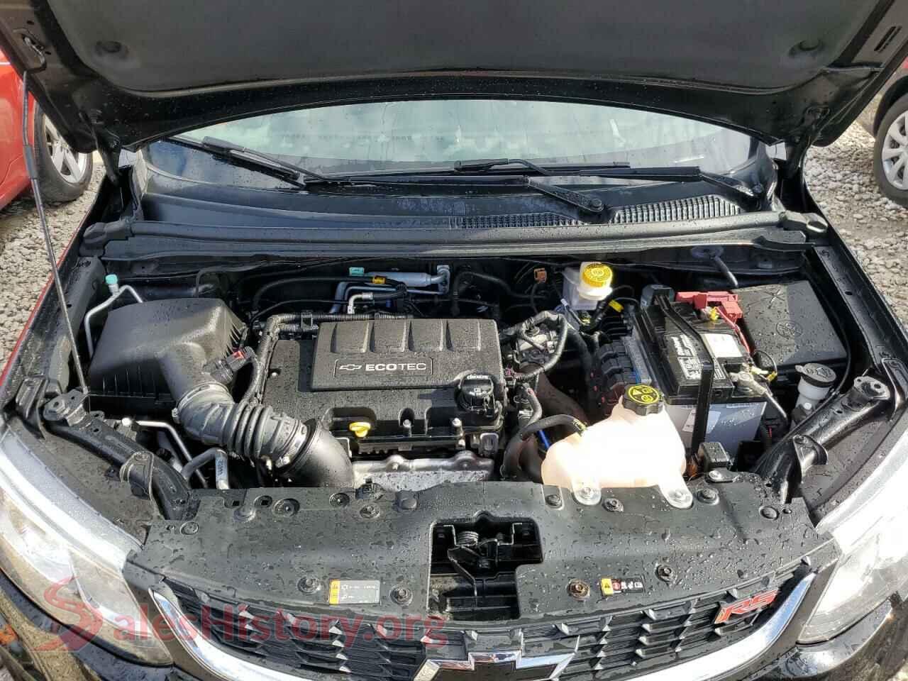 2020 CHEVROLET SONIC VIN 1G1JD6SB2L4107969, VIN plate