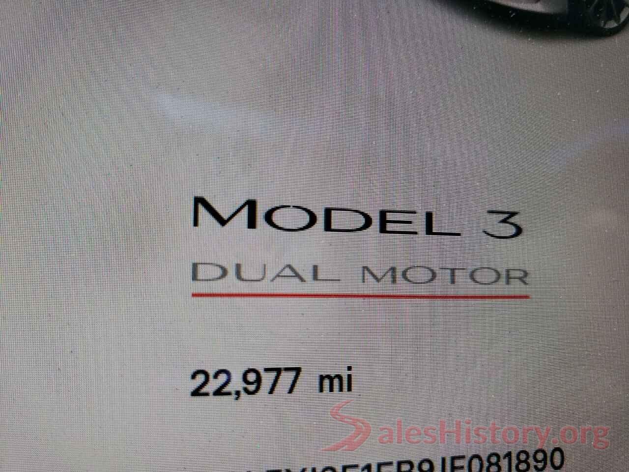 5YJ3E1EB9JF081890 2018 TESLA MODEL 3